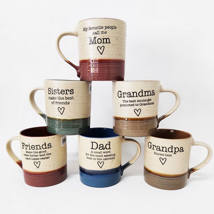 17oz Olivia Coffee 6Piece Mug Set