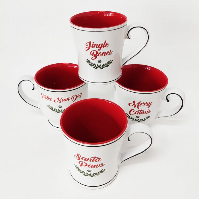 17oz Pam Pet Festive 4Piece Mug Set