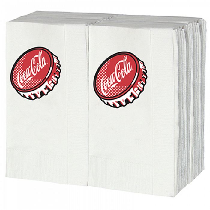 Coca Cola Full Size Napkins - Bottle Caps