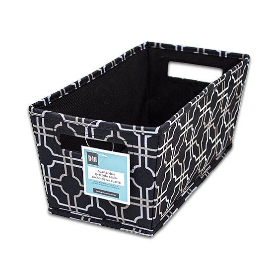 Quarter Bin Storage Black & Silver