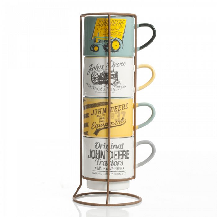 John Deere Stackable Mug Set