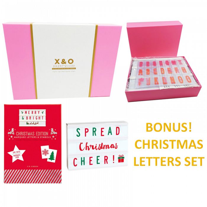 Marquee LightBox Set + Bonus Xmas Edition Letter Set