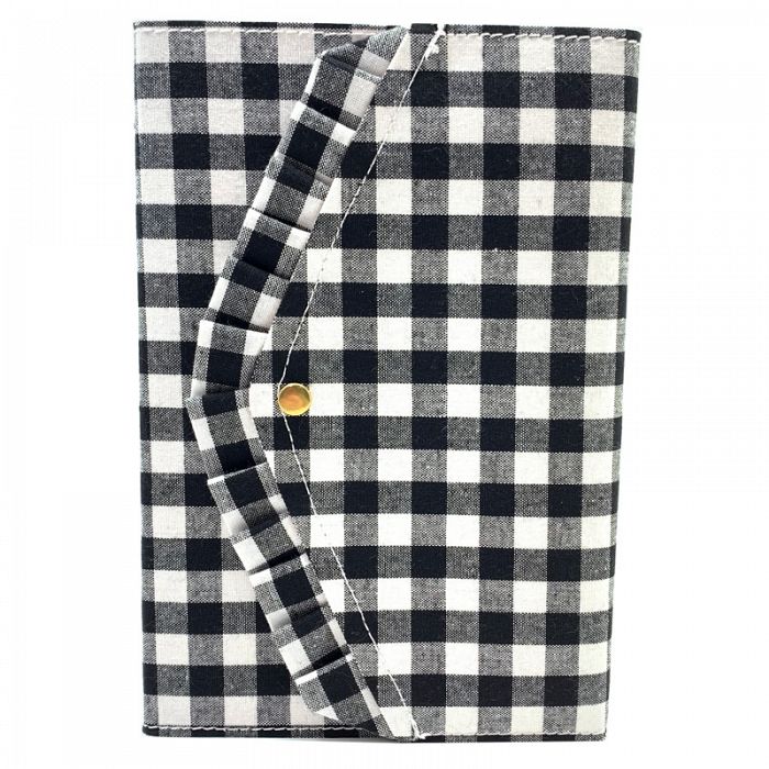 Gingham Stripes Tri-Fold Journal