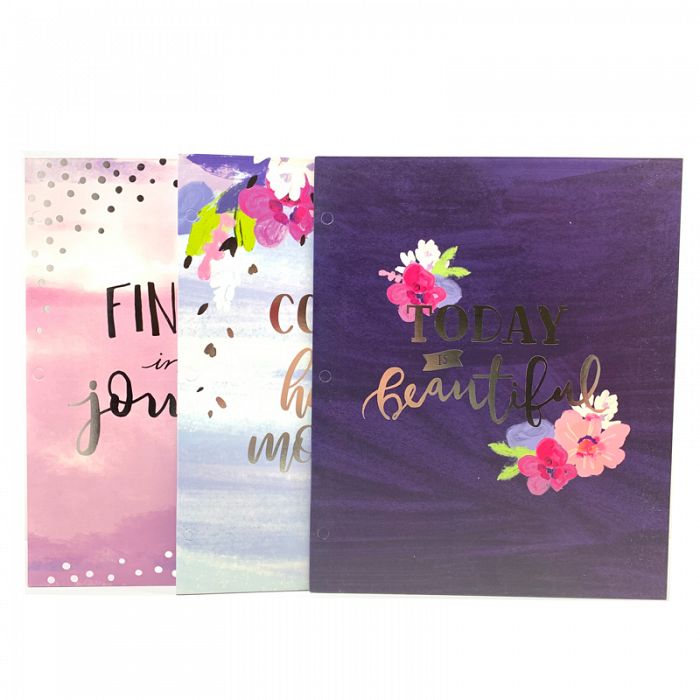 Silver Lining 2-Pocket Folder Set of 3