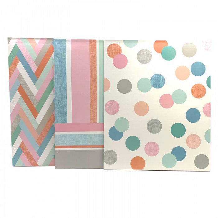 Summer Breeze 2-Pocket Folder Set of 3
