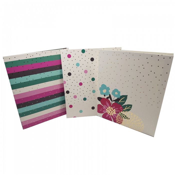 Panache 2-Pocket Folder Set of 3