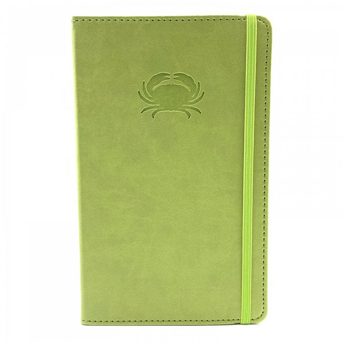 Debossed Green Crab Journal