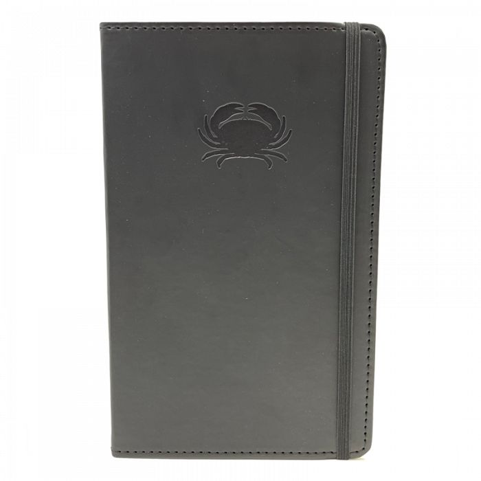 Debossed Black Crab Journal