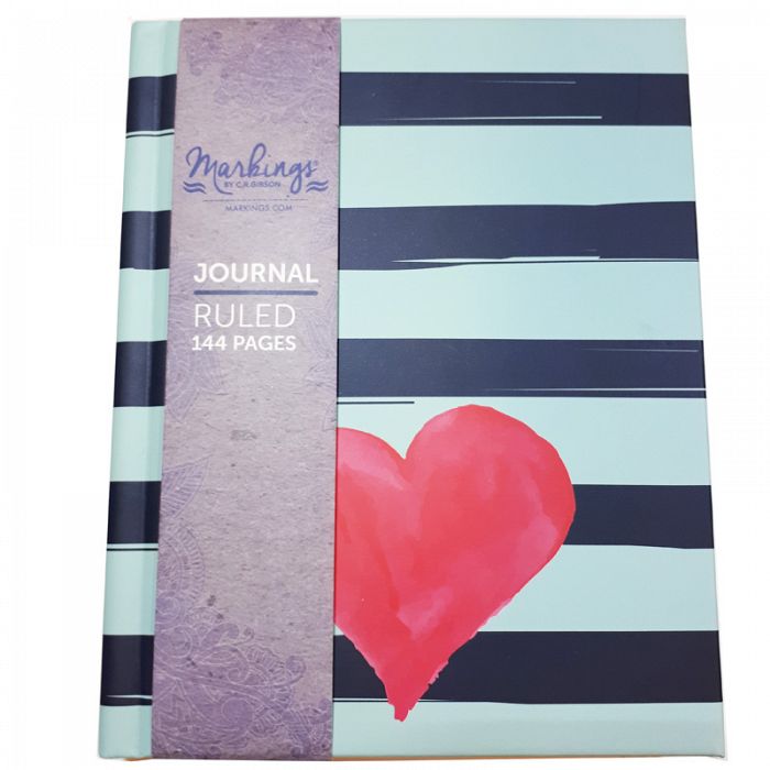 Striped Heart Journal