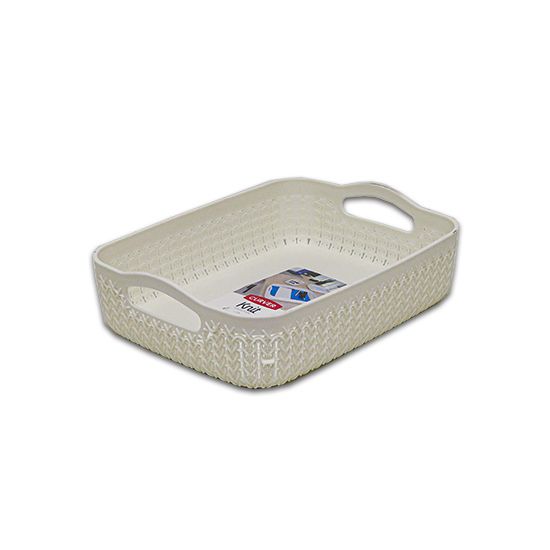 Oasis White Knit Basket - Medium A5