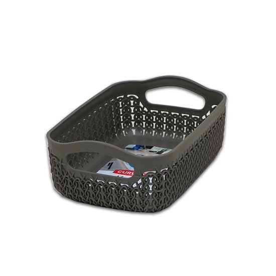 Harvest Brown Knit Basket - Small A6