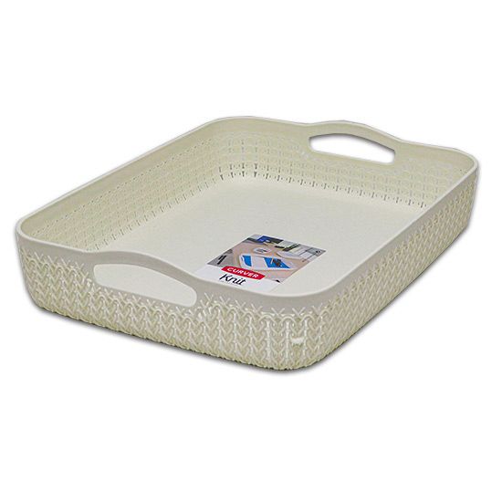 Oasis White Knit Basket - Large A4