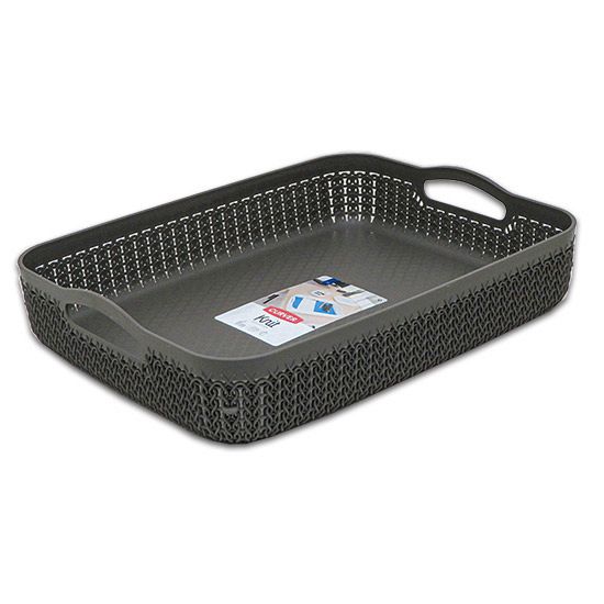 Harvest Brown Knit Basket - Large A4