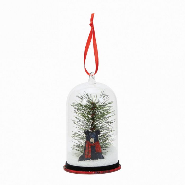 Woodland Bear Ornament Set of 2