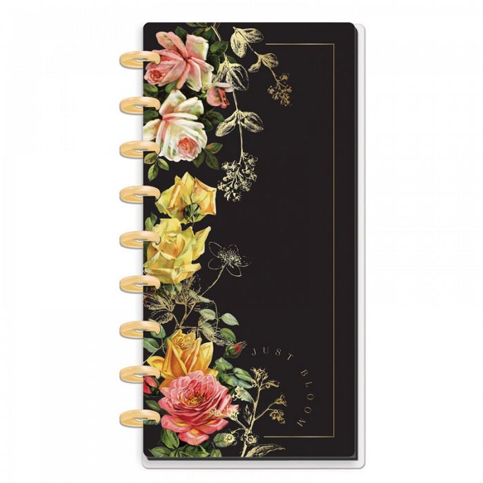 The Happy Planner Dark Romantic Florals Skinny Classic Half Sheet Notebook