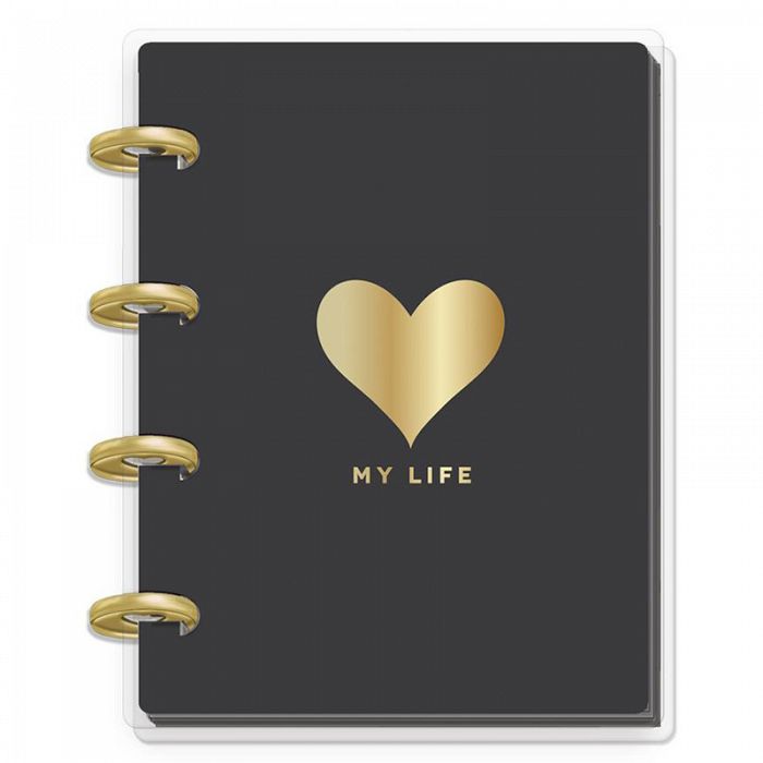 The Happy Planner Gold Heart Micro Memo Book